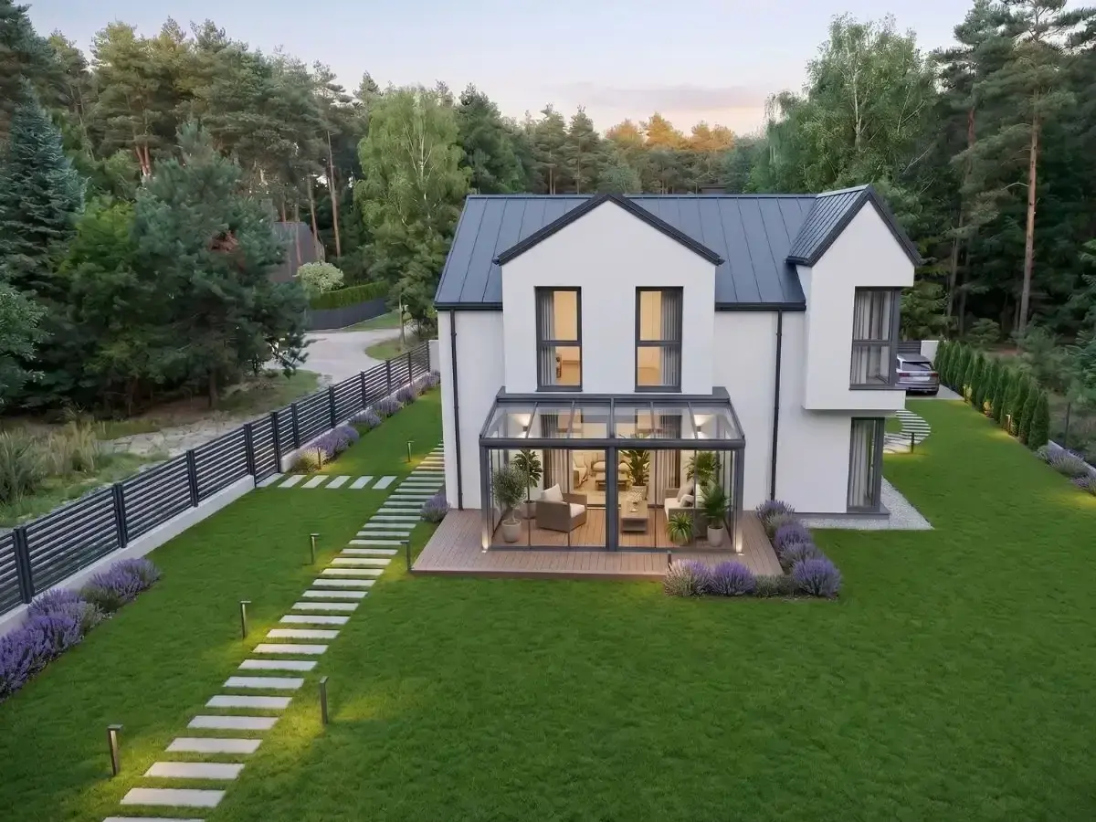 Pergola tarasowa Warszawa — realizacja 10 Realizacja pergoli tarasowej Warszawa — projekt nr 10 Tarasy Wesoła